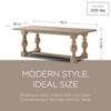 Maven Lane Leon Traditional Wooden Dining Table in Antiqued Finish - 2 of 4