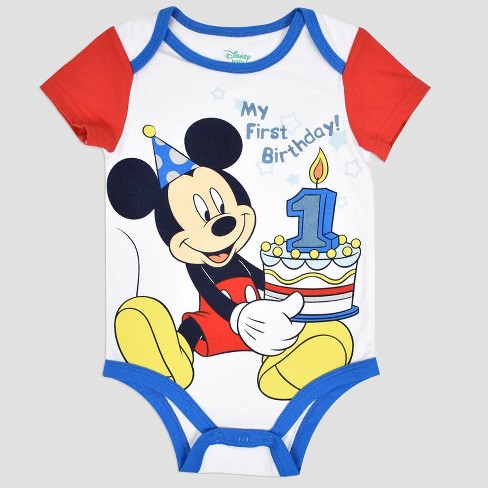 Baby Boys Disney Mickey Mouse Friends Mickey Mouse Birthday