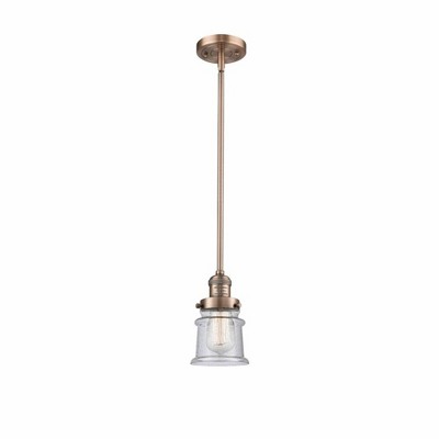 Canton - 1 Light Stem Hung Mini Pendant In Industrial Style-8.5 Inches Tall and 5.25 Inches Wide