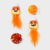 Candy Corn Cat Ball Plush Toy Set - 4pk - Boots & Barkley™ - 2 of 3