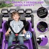 12V Kids Ride on Car with Remote Control, Electric Vehicle with LED Lights, Music, Bluetooth, MP3, 3 Speeds, Spring Suspension - 4 of 4