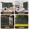 DSVIMOY 72" H×45" W Outdoor Privacy Screen Fence Screen Panels Wall Ultra Thick HDPE Wind Resistant for Outdoor Patio Balcony Backyard Garden - 4 of 4