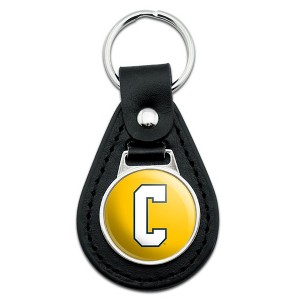 Coppin State University Secondary Logo Black Leather Keychain - 1 of 4