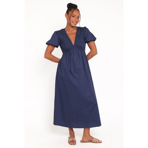 petal and pup navy blue dress Miara Dress