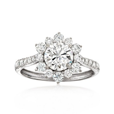 Ross-Simons 1.70 ct. t.w. Moissanite Ring in Sterling Silver