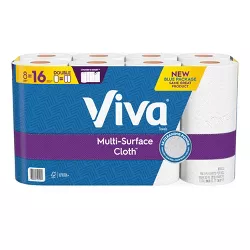 Viva Multi-Surface Cloth Choose-A-Sheet Paper Towels - 8 Double Rolls