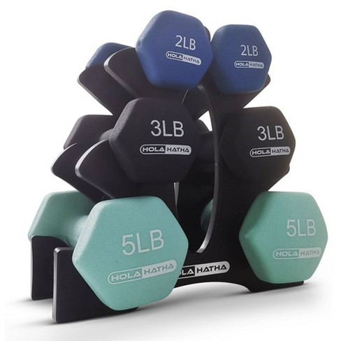 Basics Easy Grip Workout Dumbbell, Neoprene Coated, Various Sets and  Weights available