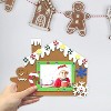 4E's Novelty 4 Pack 2 Designs Foam Gingerbread House Picture Frame Craft, Self-Adhesive Gingerbreads House Kit with Magnets for Christmas Photo Frames - 3 of 4