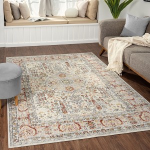 Luxe Weavers Floral Vintage Style Indoor Area Rug - 1 of 4