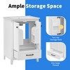 Mshliw 24 Inch Bathroom Vanity with Sink, Freestanding Cabinet with Drawer and Doors, Solid Wood Frame and Ceramic Top - 2 of 4