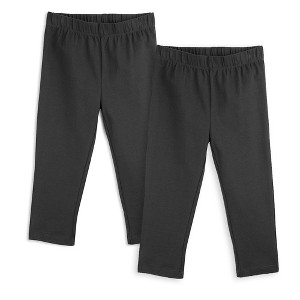 Mightly Girls Fair Trade Organic Cotton Toddler Cropped Leggings 2-pack - 1 of 2