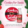 American Atelier Cookies for Santa, 2-Piece Set, Cookie Plate and Milk Jug, Christmas Eve Santa Cookie Plate and Bottle, Holiday Decorations - 2 of 4