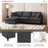 Whisen Oversized Modern Sofa Module for Modular Sectional Sofa, Wide Seat Chenille Armchair with Pillows - 2 of 4