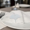 Unique Bargains Napkin Rings Gingko Leaves Stainless Steel 1 Pc - 3 of 3