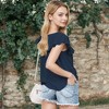 Anna-Kaci Women's Sleeveless Shirt with Lace Pattern and Relaxed Fit for Everyday Looks - 4 of 4