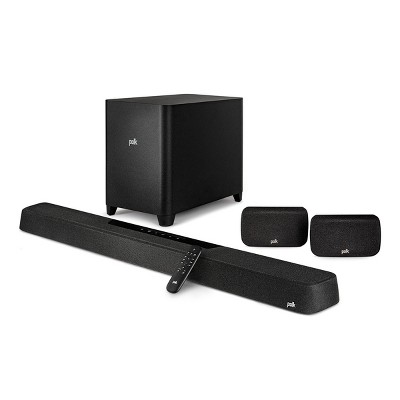 Polk Audio MagniFi Max AX SR 7.1.2 Channel Soundbar System with Dolby Atmos/DTS:X, Wireless Surround Speakers, and 10" Subwoofer