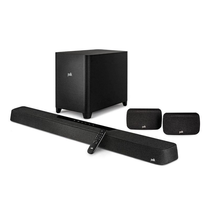 Polk Audio MagniFi Max AX SR 7.1.2 Channel Soundbar System with Dolby Atmos/DTS:X, Wireless Surround Speakers, and 10" Subwoofer, 1 of 16