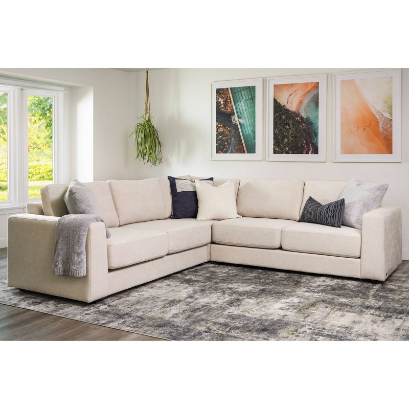 3pc Elizabeth Stain Resistant Fabric Sectional Sofa - Abbyson Living, 3 of 14
