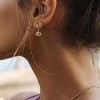 Gold Huggie Hoop Earrings 14K Gold Plated Dainty Cubic Zriconia Inlay Sleeper Tiny Delicate Boho Beach Simple Hypoallergenic Jewelry Gift for Her - 3 of 4