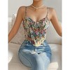 Vintage Floral Cami Top with Corset Waist - 4 of 4