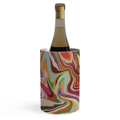 Alisa Galitsyna Colorful Liquid Swirl Wine Chiller - Deny Designs