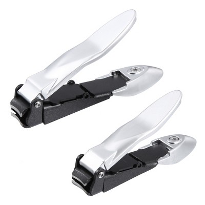 Unique Bargains Nail Clippers Set Fingernail Toenail Cutter Clippers With  Nail File Stainless Steel Gray 3 Pcs : Target