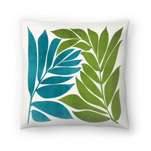 Large Leaf Study Iii By Modern Tropical 20 X 20 Throw Pillow - Americanflat  : Target