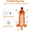 Dog Toys, Squeaky Plush No Stuffing Crinkle Dog  Interactive Puppy Teething Water Bottle Dog Chew Toy - 3 of 4