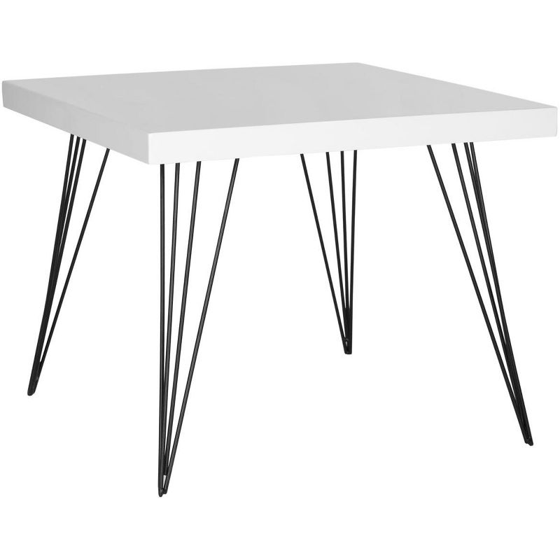 Wolcott End Table - White/Black - Safavieh., 3 of 4