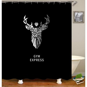 Gym Express Shower Curtains for Bathroom Waterproof Fabric Bath Curtain Durable Soft Stylish Bathroom Decor 72x72 Inch - 1 of 1
