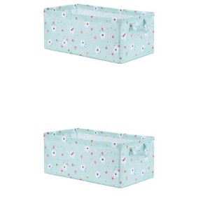 REGALWOVEN Fabric Collapsible Spacious Capacity Storage Bins with Handles 2 Pcs - 1 of 4