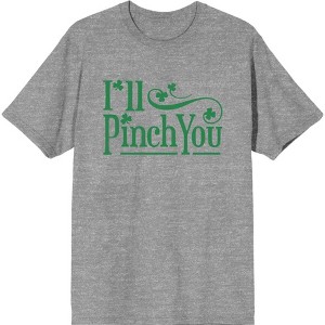 "I'll Pinch You" St. Patrick's Day Adult Crew Neck Short Sleeve Tee - 1 of 2