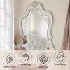 Vynxaria Edalene Pearl White Finish Mirror,A Perfect Fusion of Beauty and Utility,Enhance Interiors Through Decorative Design - 2 of 4