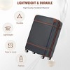 20"/24"/28" Hardshell Luggage, Lightweight Spinner Suitcase with TSA Lock, with/without Cosmetic Case 4M -ModernLuxe - 4 of 4
