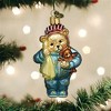 Old World Christmas Glass Blown Ornament for Christmas Tree, Bedtime Teddy Bear - 2 of 4