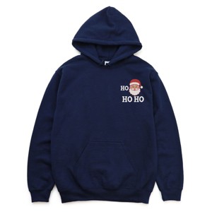 Embroidered Santa Ho Ho Ho - Women's Graphic Hoodie - 1 of 3