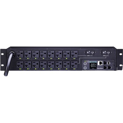 CyberPower PDU81003 Switched Metered-by-Outlet PDU, 100-120V, 30A, 16 Outlets (5-20R), 2U Rackmount - NEMA L5-30P - 16 x NEMA 5-20R - 120 V AC