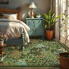 Jungle Print Washable Rug - Non-Slip Low Pile Stain Resistant Carpet for Living Room, Bedroom, Nursery, Playroom - 4 of 4