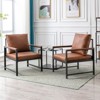 NicBex Leather Fabric Accent Chair,Upholstered Living Room Chairs with Mid-Height Backrest,Modern Arm Chair,Accent Chairs for Living Room - 4 of 4