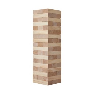 VEVOR Tumbling Timber Toy, 54 Blocks Medium Tumble Tower Blocks Game, Pine Wood Tumbling Tower Game with Carry Bag and Scoreboard - 1 of 4