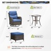 Gymojoy Outdoor Gliders Chairs Swivel Chairs Ottoman with 5-Inch Thick Cushions - 2 of 4