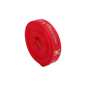 Unique Bargains Gift Wrap Ribbons Polyester Red 179.13"x0.39" 1 Pc - 1 of 4