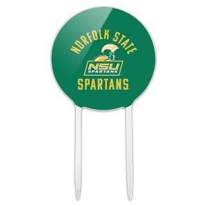 Norfolk State University Spartans Logo Acrylic Cake Topper Party Decoration for Wedding Anniversary Birthday Graduation - 1 of 4