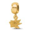 Black Bow Jewelry 14k Yellow Gold Plated Sterling Silver San Jose Sharks NHL Bead Charm - 4 of 4