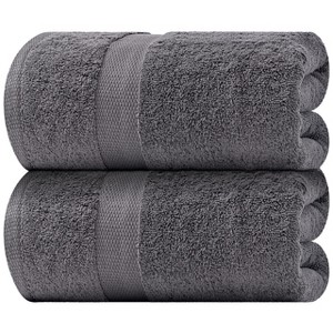 Wealuxe Luxury Soft Bath Sheet Towels - Cotton Luxury Bath Towels Extra Large - 2 Pack Highly Absorbent Hotel Quality Bath Towels Oversized - 35x70" - 1 of 4
