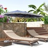 Outsunny 15ft Extra Large Patio Umbrella, UPF30+ Double-sided Rectangle Umbrella with Easy Crank Handle, 2 Vents for Garden Pool Lawn - 2 of 4