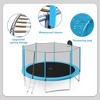 NAYSAYE Trampoline 14FT for Kids with Safety Net Basketball Hoop and Ladder for Outdoor Fun, Blue, 168.00"*105.00"*144.29" - 3 of 4
