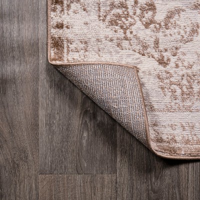 Alhambra Reversible Brown/Cream Synthetic 3x5 Modern Area Rug