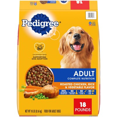 PEDIGREE For Big Dogs Adult Complete Nutrition Large Breed Dry Dog Food  Roasted Chicken, Rice & Vegetable Flavor Dog Kibble, 27 lb. Bag