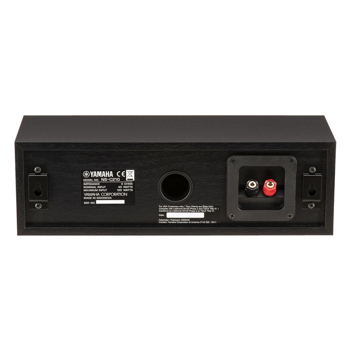 Yamaha NS-SW100BL 10 Inch Powered Subwoofer & NS-C210BL Center Channel Speaker Bundle - thumbnail 8